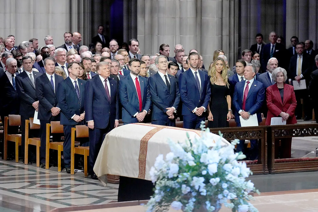 Senator Lindsey Graham eulogized as 'a true American original' during memorial services in Washington; Trump calls him 'a giant of the United States Senate'